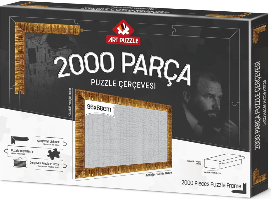 ART PUZZLE Rám na puzzle 96x68cm Gold (14633)