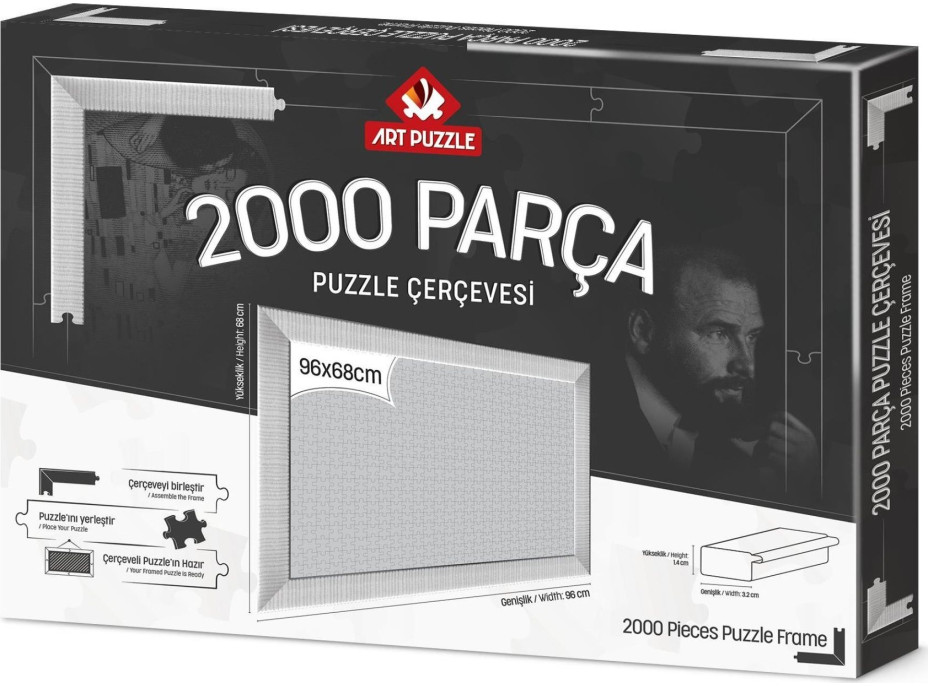 ART PUZZLE Rám na puzzle 96x68cm White (14634)