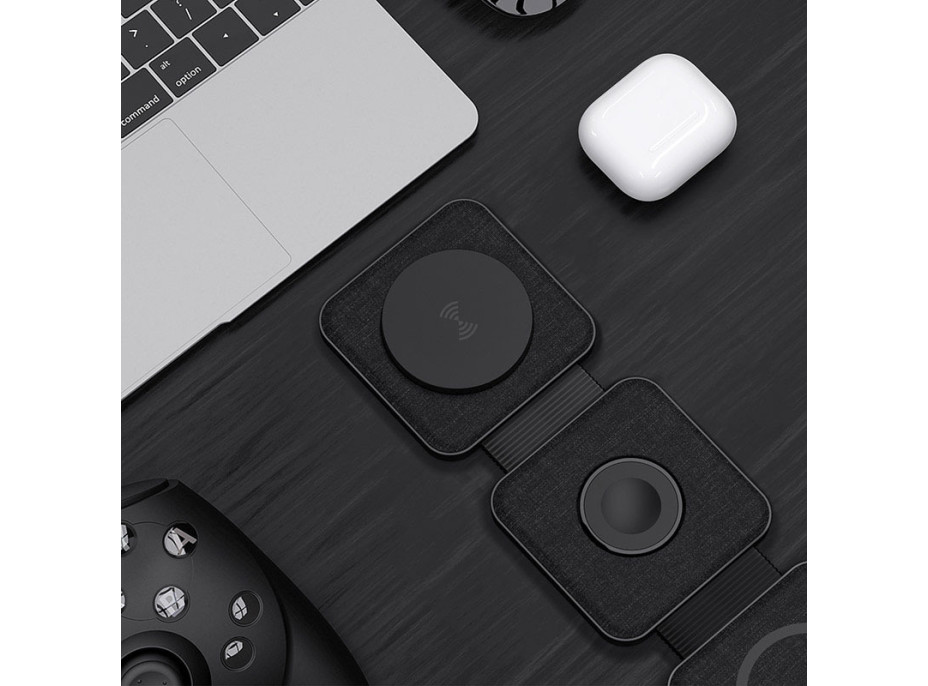 Solight cestovná nabíjačka 3v1, MagSafe kompatibilná