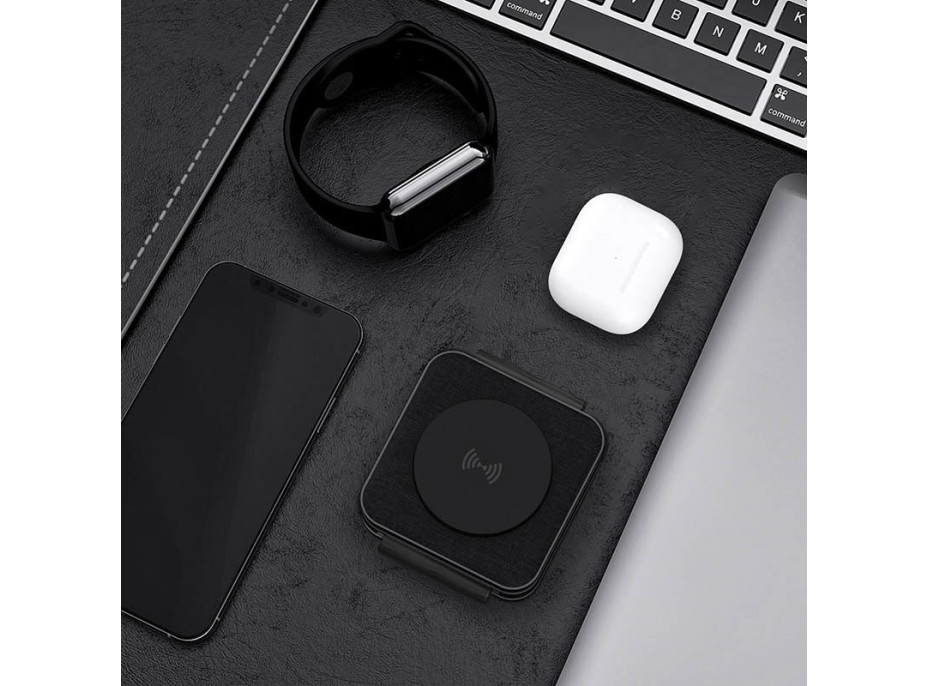 Solight cestovná nabíjačka 3v1, MagSafe kompatibilná