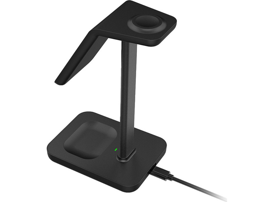 Solight stolná nabíjačka 3v1, Qi2, MagSafe kompatibilná