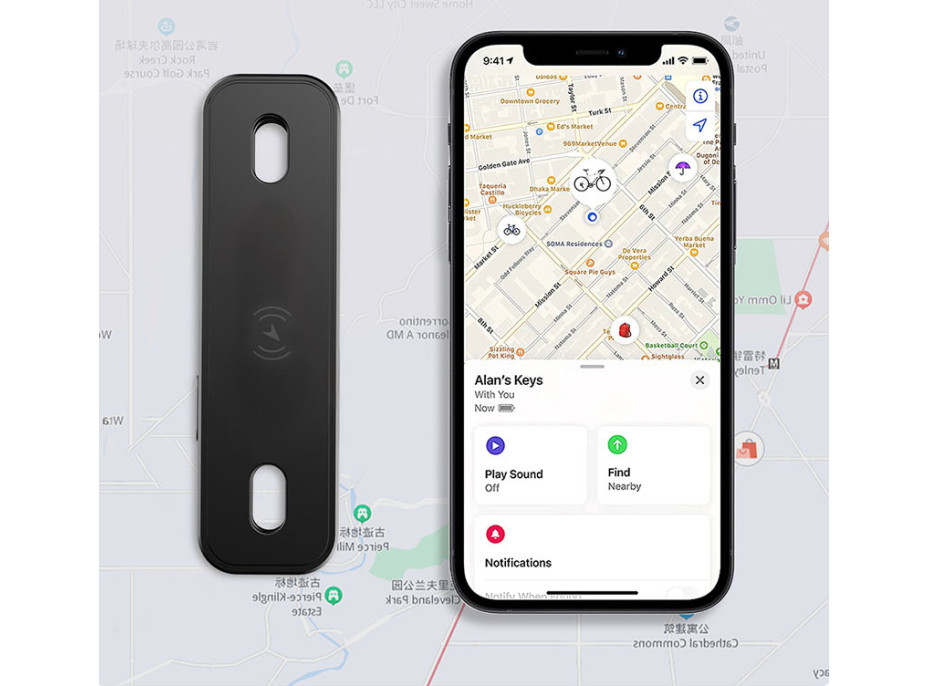 Solight lokátor na bicykel, Find My kompatibilný