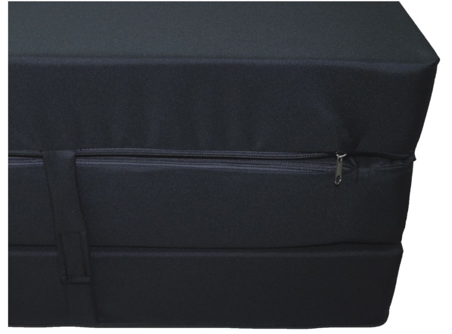 Vodeodolný rozkladací turistický matrac 195x65x10 cm - tmavo šedý