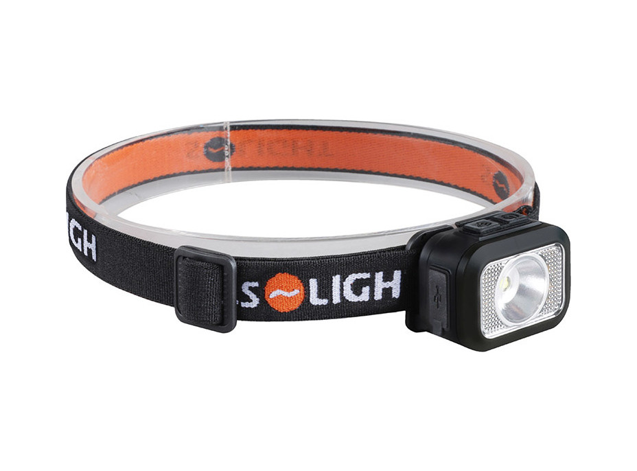 Solight LED čelové nabíjacie svietidlo, 170lm, teplé + studené svetlo, Li-Ion