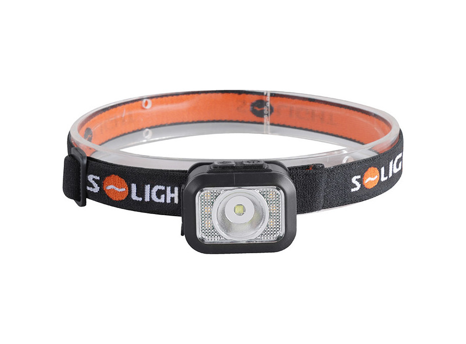Solight LED čelové nabíjacie svietidlo, 170lm, teplé + studené svetlo, Li-Ion