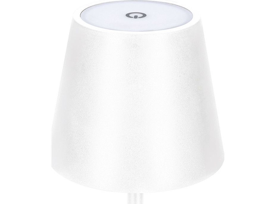 Solight LED nabíjacia lampička Lucca, 120lm, zmena CCT, stmievanie, biela