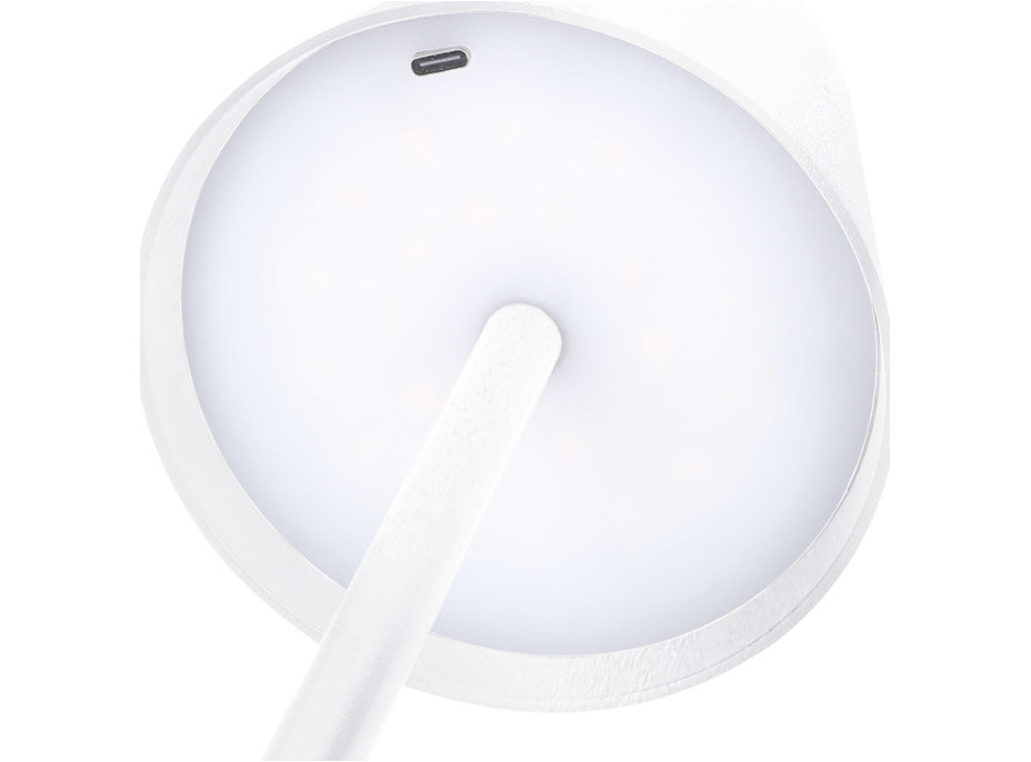 Solight LED nabíjacia lampička Lucca, 120lm, zmena CCT, stmievanie, biela
