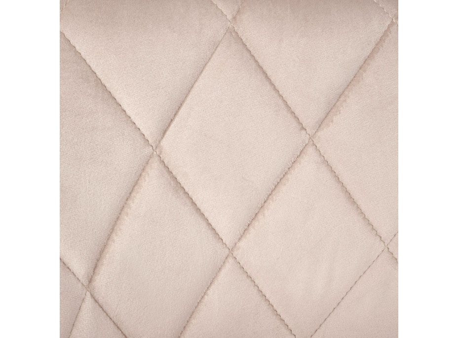 Barová stolička CYDRO VELVET - béžová/zlatá