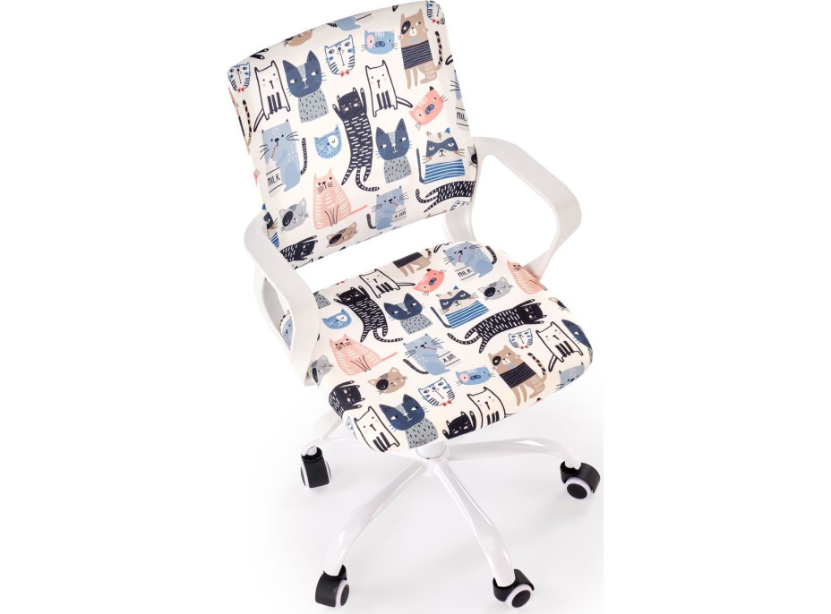 Detská otočná stolička ORIS - Mačičky