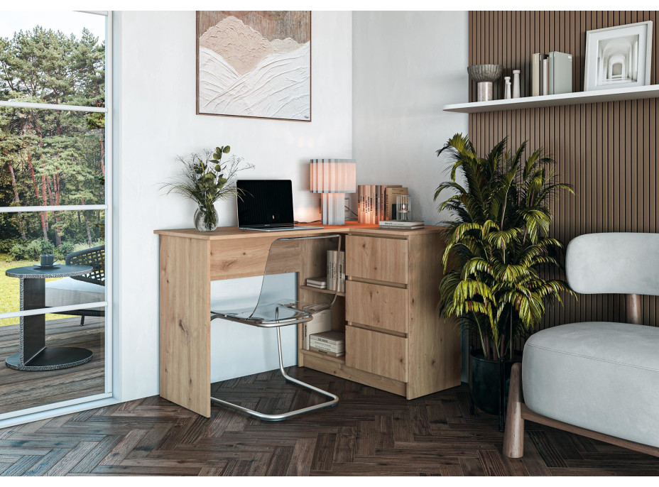 Písací stôl BEGA - dub artisan