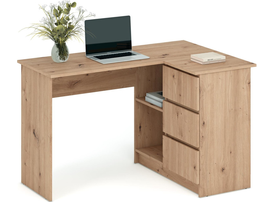 Písací stôl BEGA - dub artisan