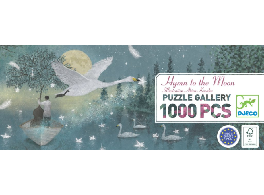 DJECO Panoramatické puzzle Óda na Mesiac 1000 dielikov