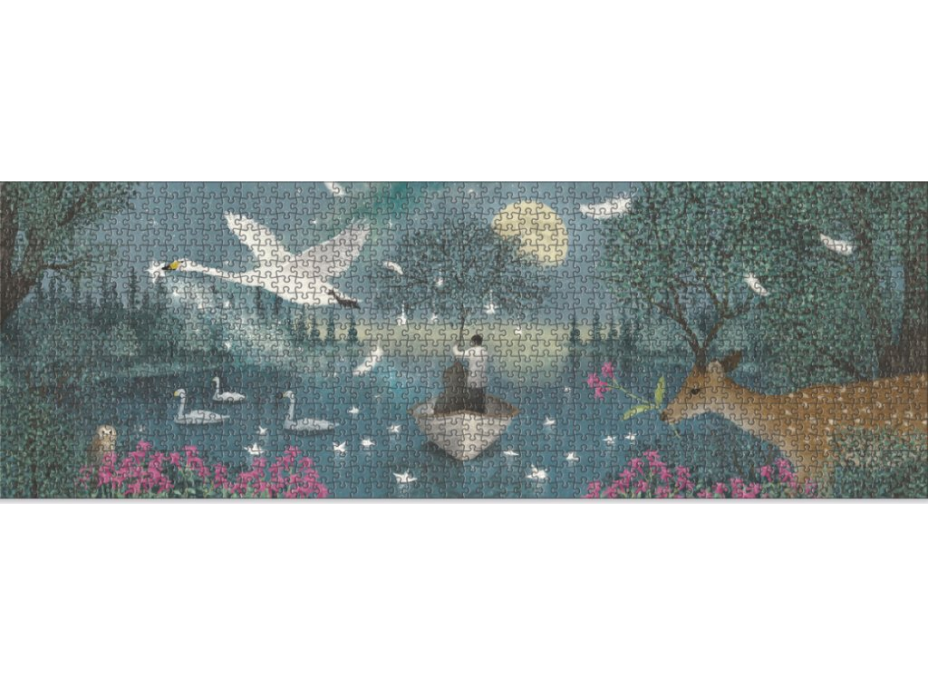 DJECO Panoramatické puzzle Óda na Mesiac 1000 dielikov