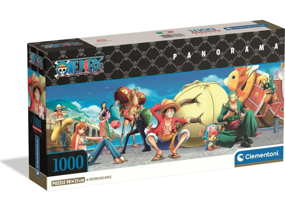 CLEMENTONI Panoramatické puzzle One Piece 1000 dielikov