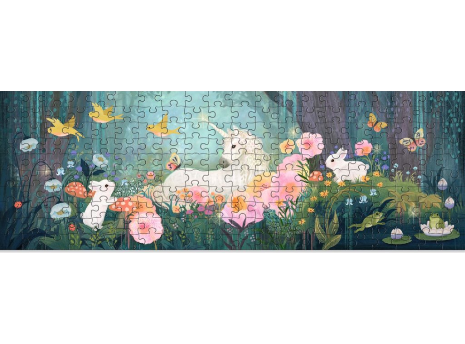 DJECO Panoramatické puzzle Rozprávkový les 200 dielikov