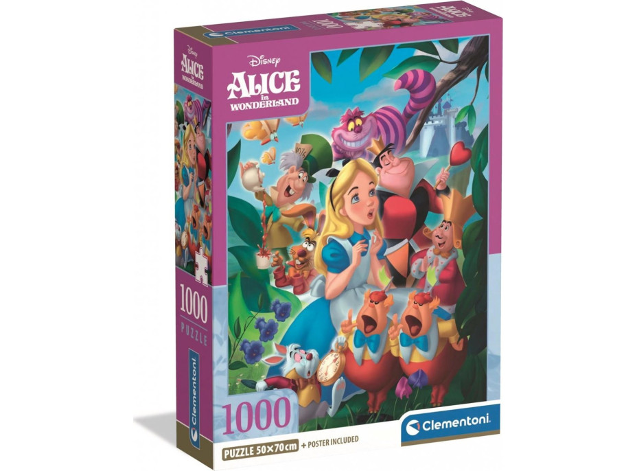 CLEMENTONI Puzzle Alenka v rísi divov 1000 dielikov