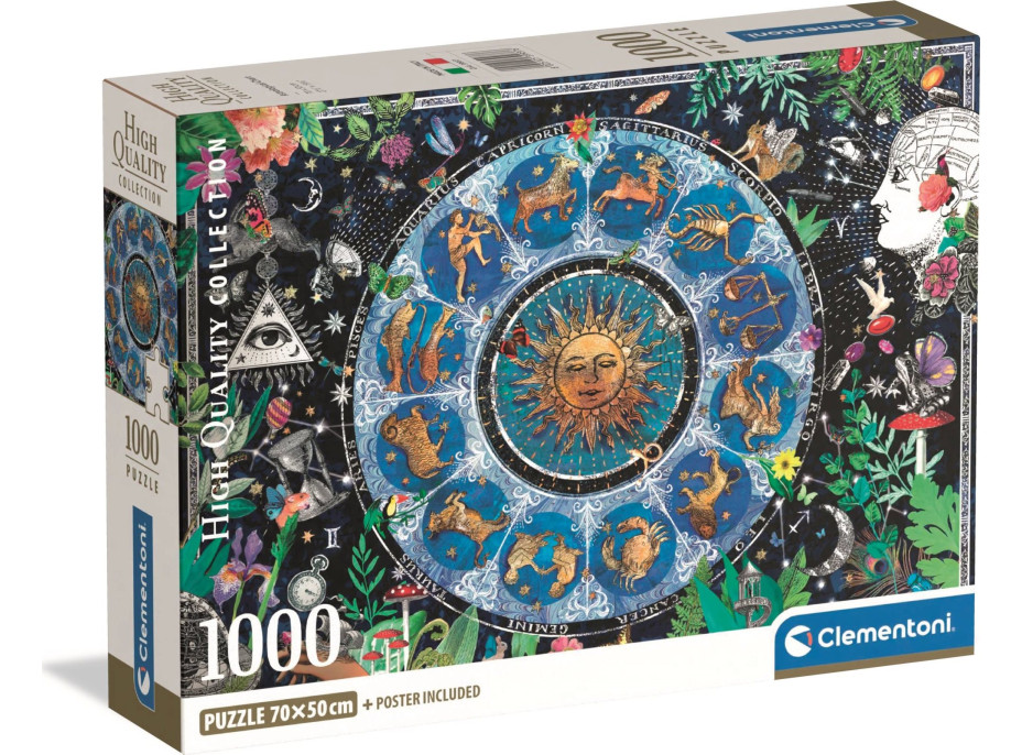 CLEMENTONI Puzzle Astrologická mapa 1000 dielikov