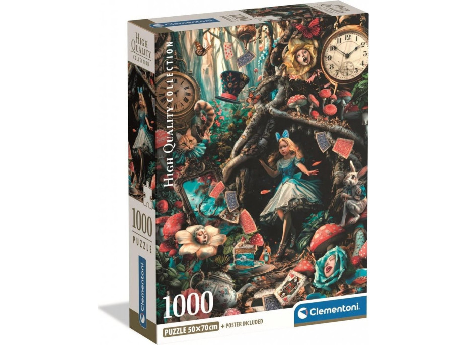 CLEMENTONI Puzzle Ďalší deň vo Wonderlande 1000 dielikov