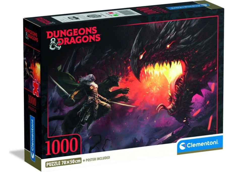 CLEMENTONI Puzzle Dungeons&Dragons: Z očí do očí 1000 dielikov