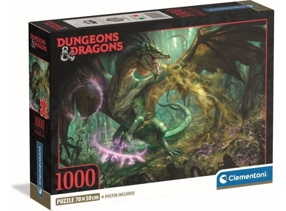 CLEMENTONI Puzzle Dungerons&Dragons: Drak 1000 dielikov