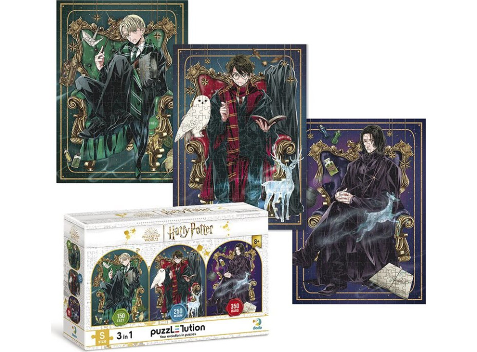 DODO Puzzle Harry Potter: Draco, Harry a Snape 150, 250 a 350 dielikov