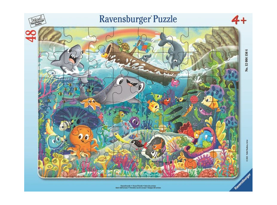 RAVENSBURGER Puzzle Priatelia z oceánu 48 dielikov