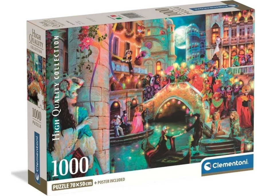 CLEMENTONI Puzzle Karnevalový mesiac 1000 dielikov