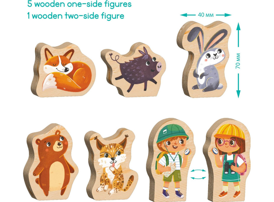 DODO Puzzle Kto žije v lese? 16 dielikov