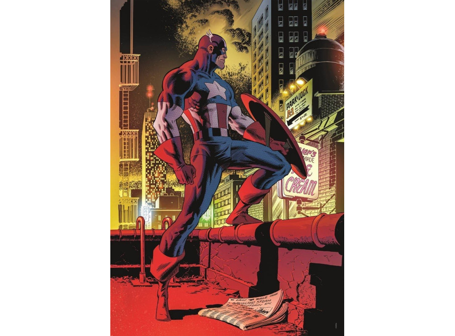 CLEMENTONI Puzzle Marvel: Kapitán Amerika 1000 dielikov