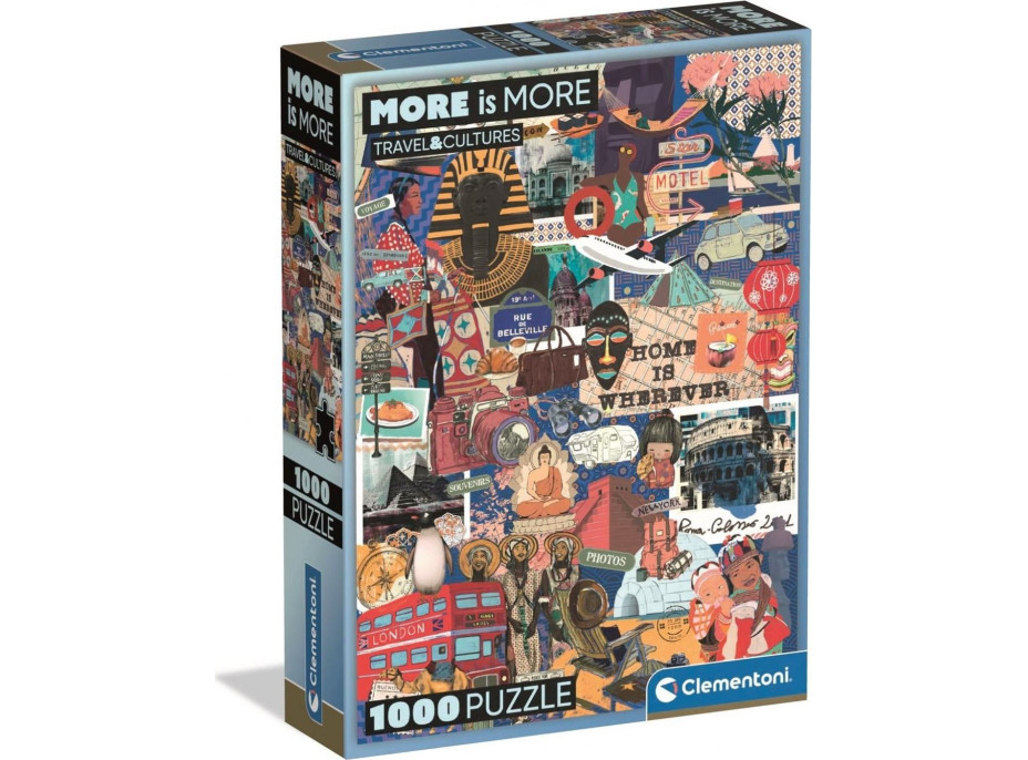 CLEMENTONI Puzzle More is More: Cestovanie a Kultúra 1000 dielikov