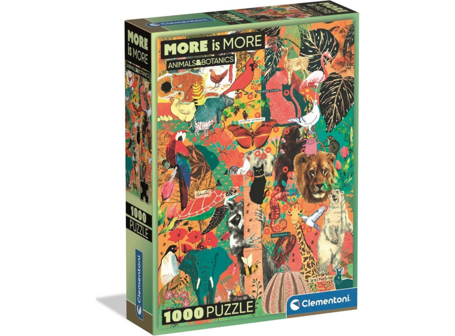 CLEMENTONI Puzzle More is More: Zvieratá a rastliny 1000 dielikov