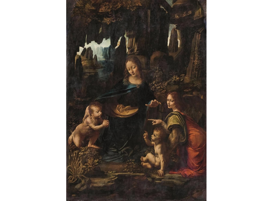 CLEMENTONI Puzzle Museum Collection: Madona v skalách 1000 dielikov