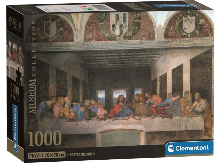 CLEMENTONI Puzzle Museum Collection: Posledná večera 1000 dielikov