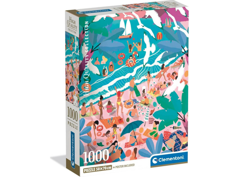 CLEMENTONI Puzzle Nedeľa na pláži 1000 dielikov
