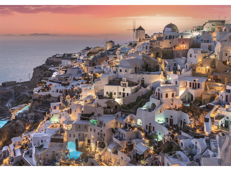 CLEMENTONI Puzzle Odtiene Santorini 1000 dielikov