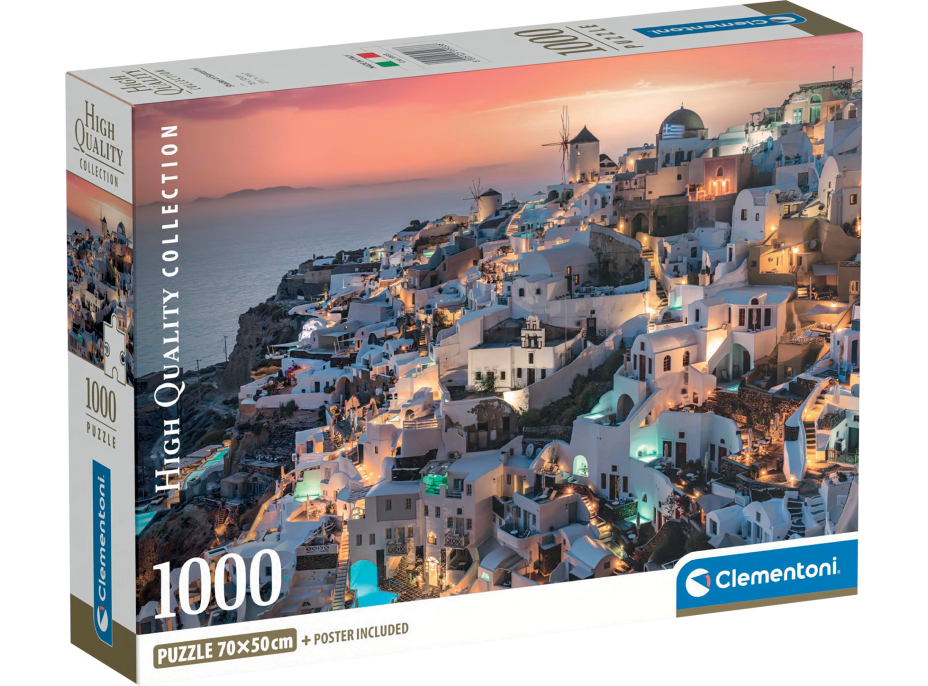 CLEMENTONI Puzzle Odtiene Santorini 1000 dielikov