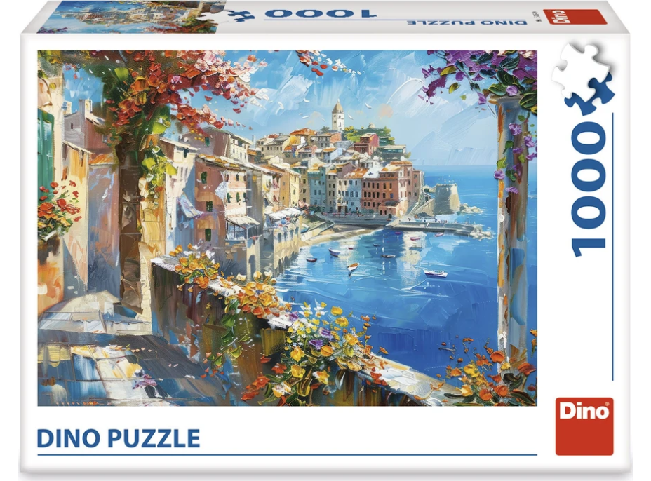 DINO Puzzle Stredomorské mestečko 1000 dielikov
