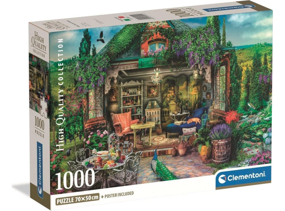 CLEMENTONI Puzzle Útočisko medzi vinohradmi 1000 dielikov
