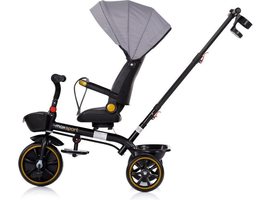 CHIPOLINO Trojkolka so strieškou Max Sport 2v1 Anthracite