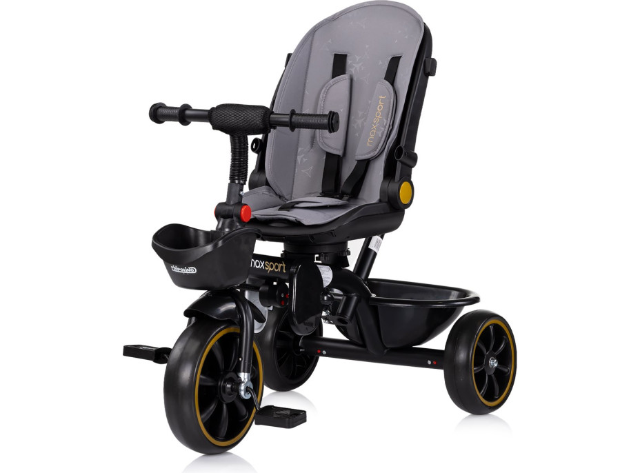 CHIPOLINO Trojkolka so strieškou Max Sport 2v1 Anthracite