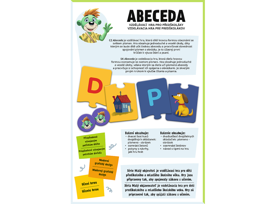TREFL Vzdelávacia hra Malý objaviteľ: Abeceda