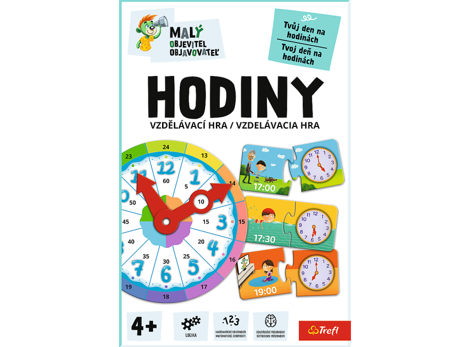 TREFL Vzdelávacia hra Malý objaviteľ: Hodiny