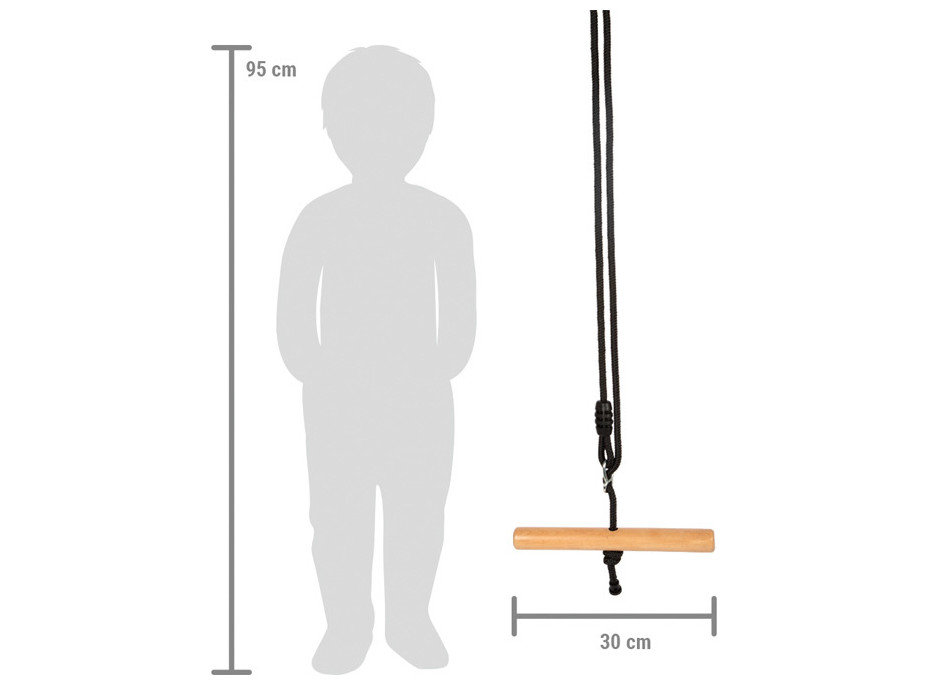 small foot Trapézová hojdačka Black Line