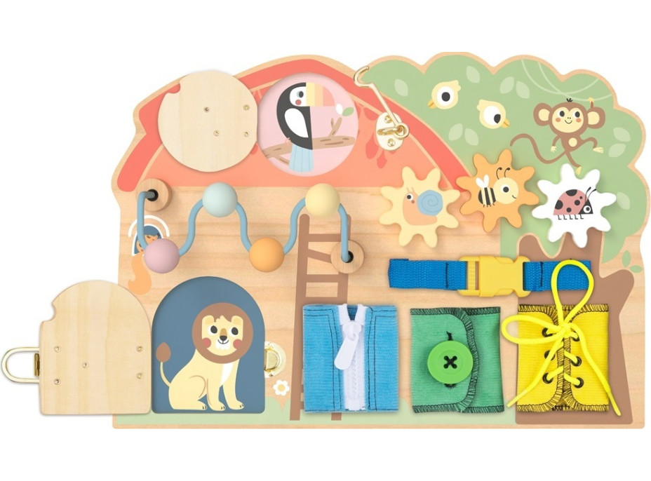 2Kids Toys Activity board Domček so zvieratkami