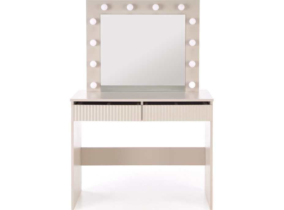 Toaletný stolík SUPERSTAR 2 s LED osvetlením - kašmírový