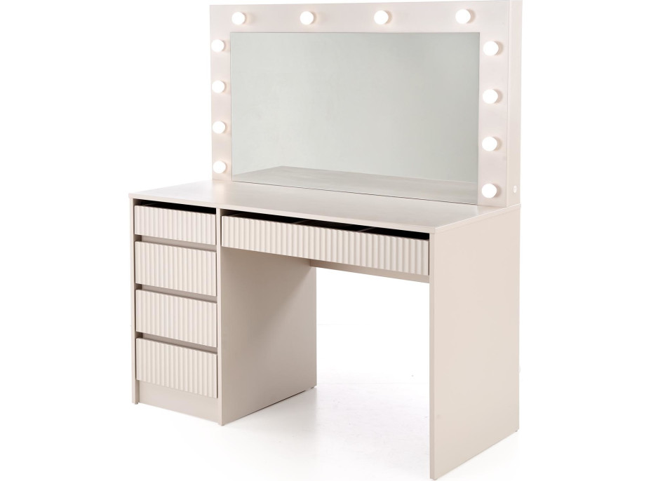 Toaletný stolík SUPERSTAR 2 XL s LED osvetlením - kašmírový