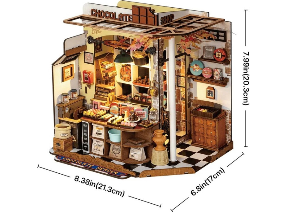 RoboTime Miniatúra domčeka Henryho čokoládovňa