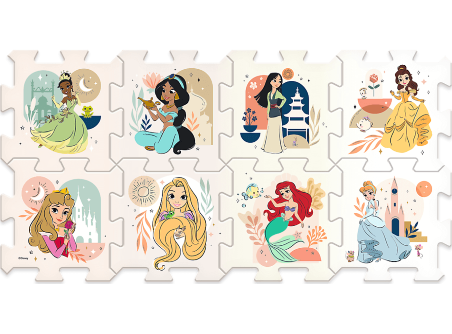 TREFL Penové puzzle Disney princeznej