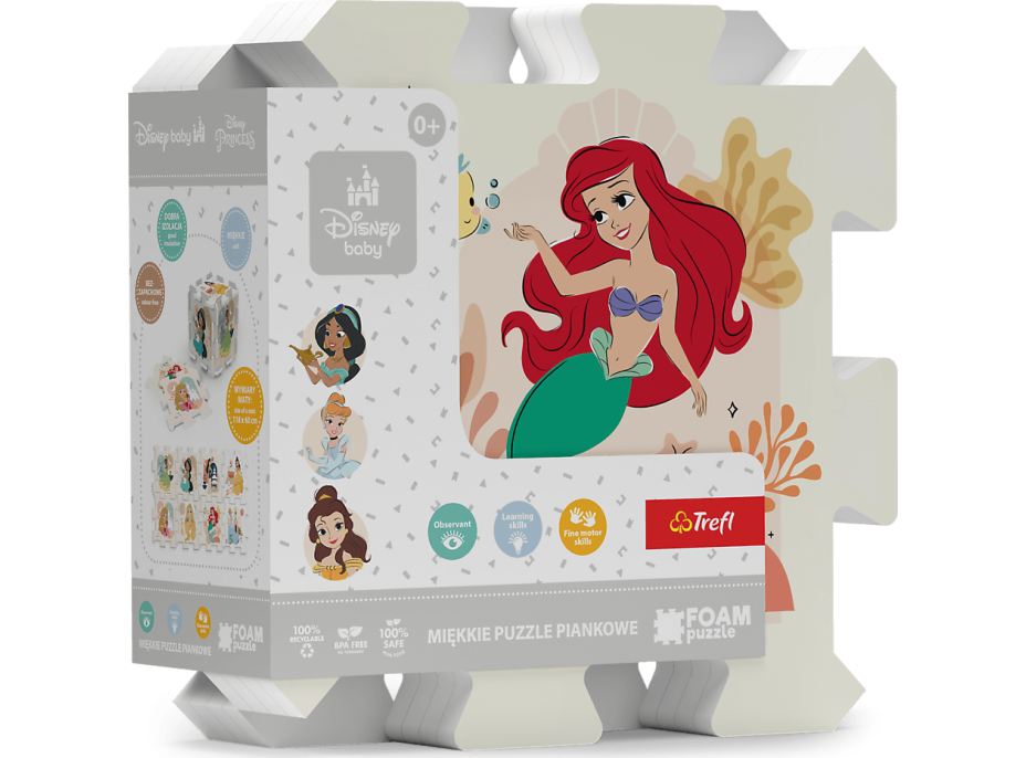 TREFL Penové puzzle Disney princeznej