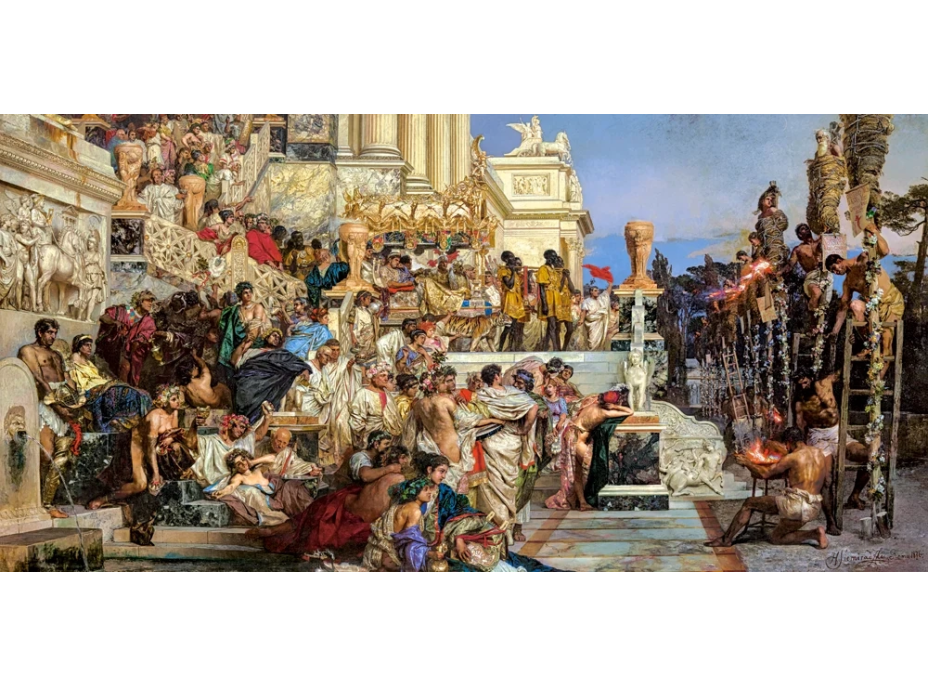 CASTORLAND Puzzle Art Collection: Nerónovej pochodne 4000 dielikov